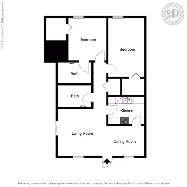 Unit 304 307 floor plan